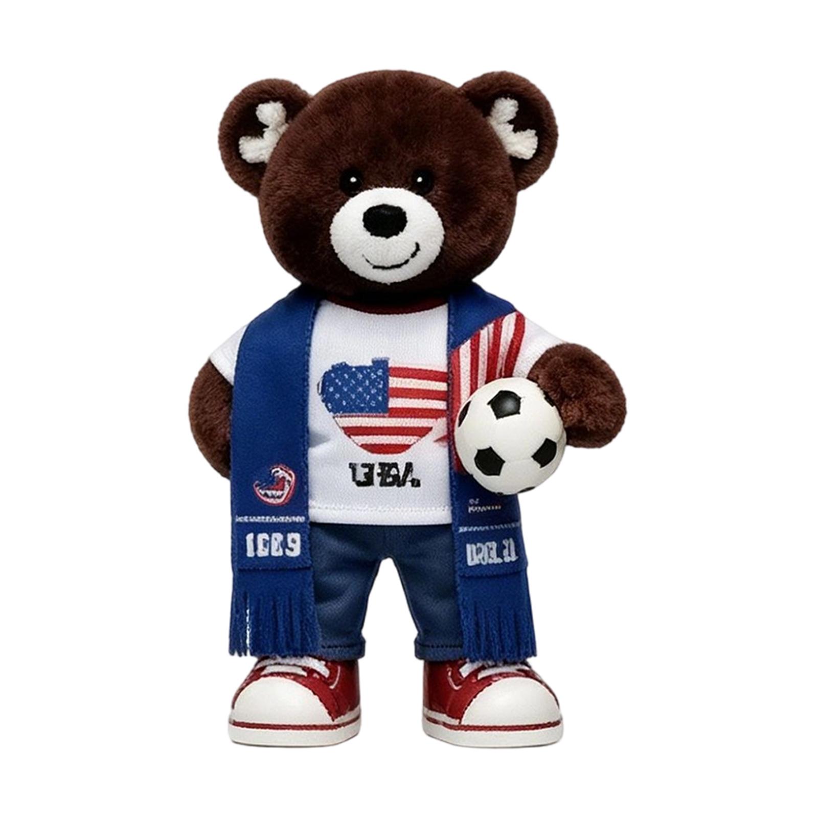 Teddy Bear Plush Toy with Soccer Theme Soft Stuffed Animal with Scarf Soccer Ball and Athletic Outfit for Sports Fans and Collectors One Size синий
Teddy Bear Plush Toy with Soccer Theme Soft Stuffed Animal with Scarf Soccer Ball and Athletic Outfit for Sports Fans and Collectors One Size синий