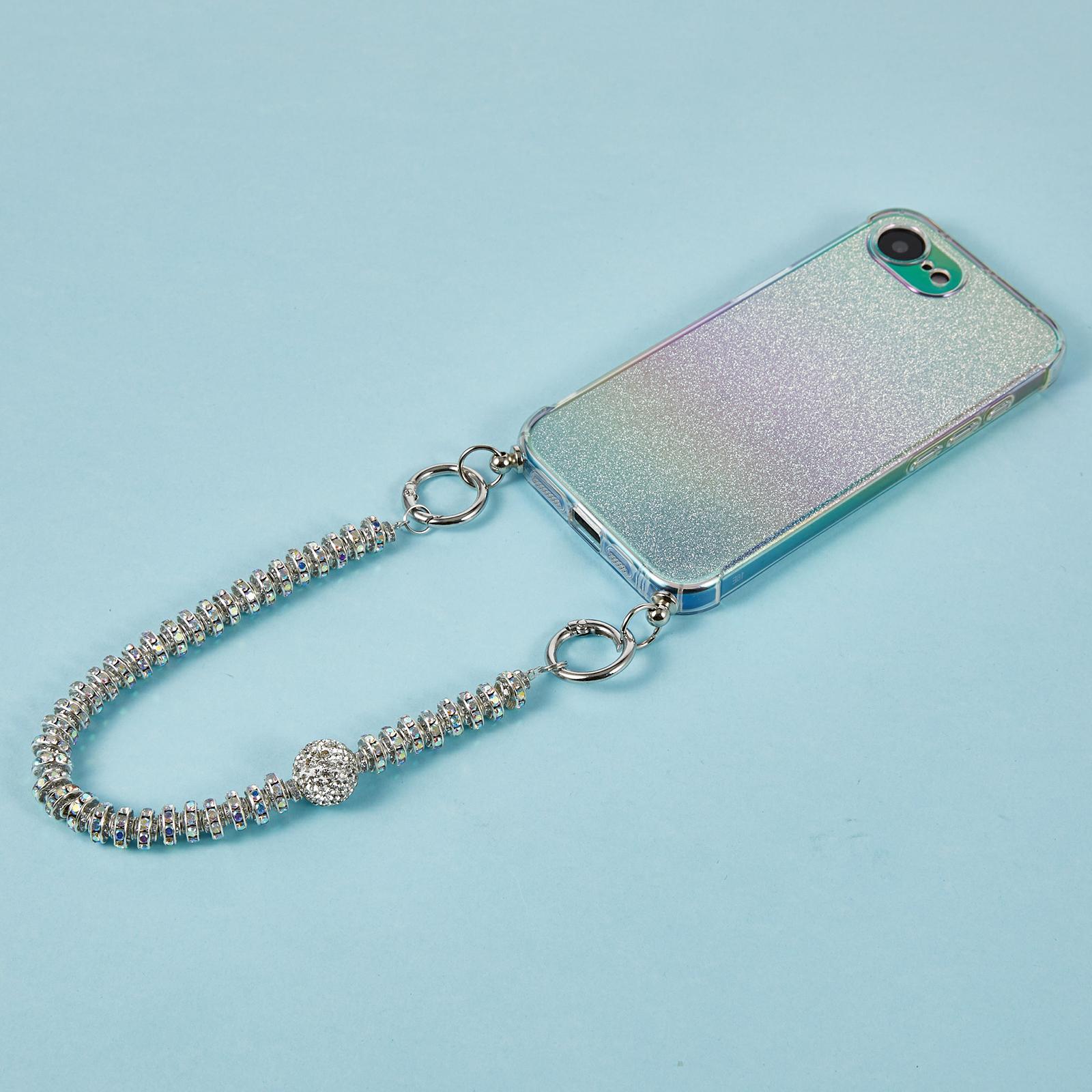 For iPhone 16e Case Gradient Glitter TPU Protective Phone Cover with Wrist Strap Black
For iPhone 16e Case Gradient Glitter TPU Protective Phone Cover with Wrist Strap Black