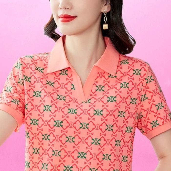 Рубашка ПОЛО с принтом для женщин на лето, новый модный летний топ для мам для женщин 4XL розовый
Рубашка ПОЛО с принтом для женщин на лето, новый модный летний топ для мам для женщин 4XL розовый