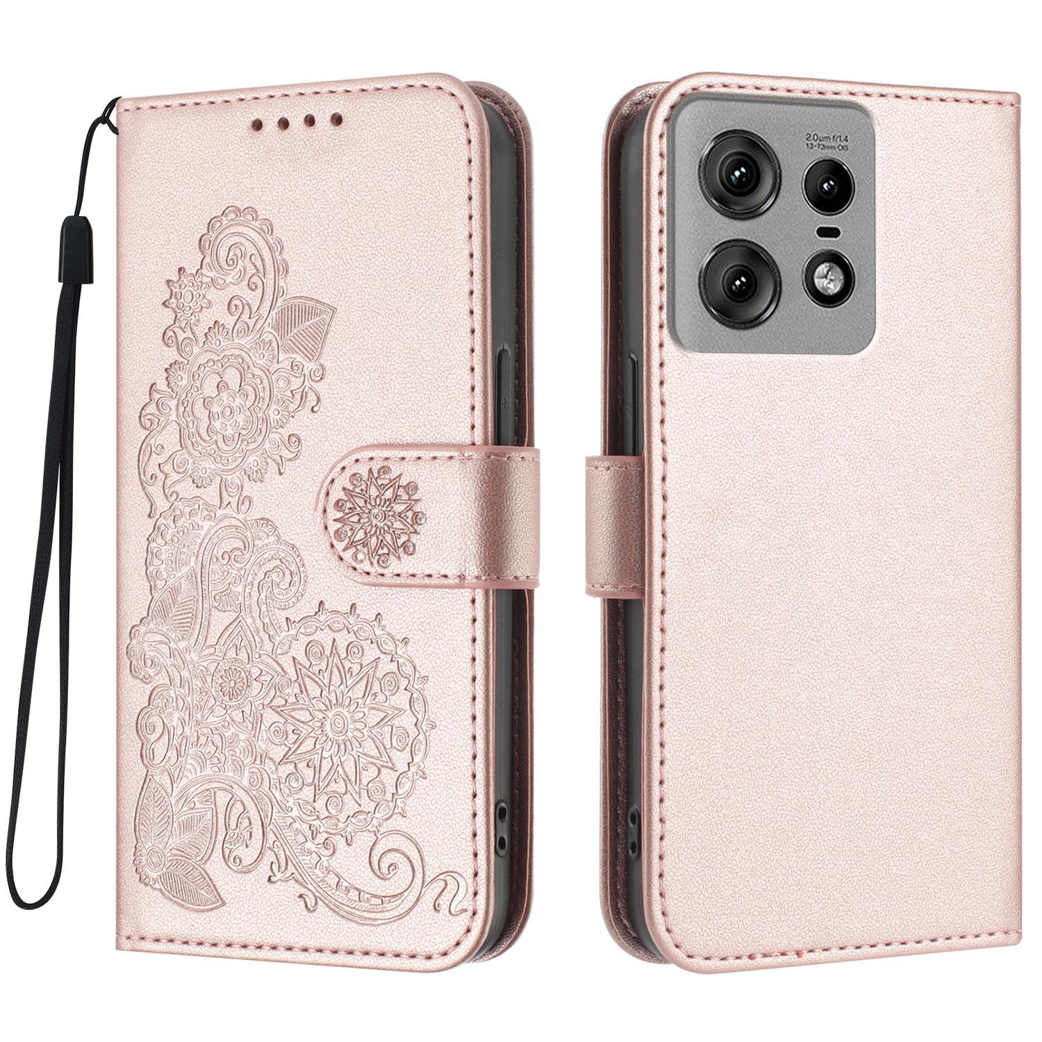 For Motorola Edge 50 Pro 5G Phone Cases Mandala Flower Leather Wallet Mobile Cover with Strap Rose Gold
For Motorola Edge 50 Pro 5G Phone Cases Mandala Flower Leather Wallet Mobile Cover with Strap Rose Gold