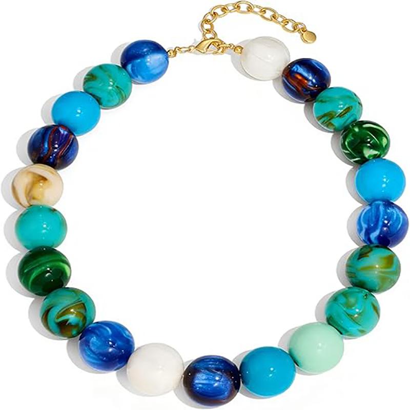 20mm Colorful Chunky Bead Necklace for Women Boho Collar Statement Choker Summer Beach Jewelry Birthday Gift for Her синий
20mm Colorful Chunky Bead Necklace for Women Boho Collar Statement Choker Summer Beach Jewelry Birthday Gift for Her синий