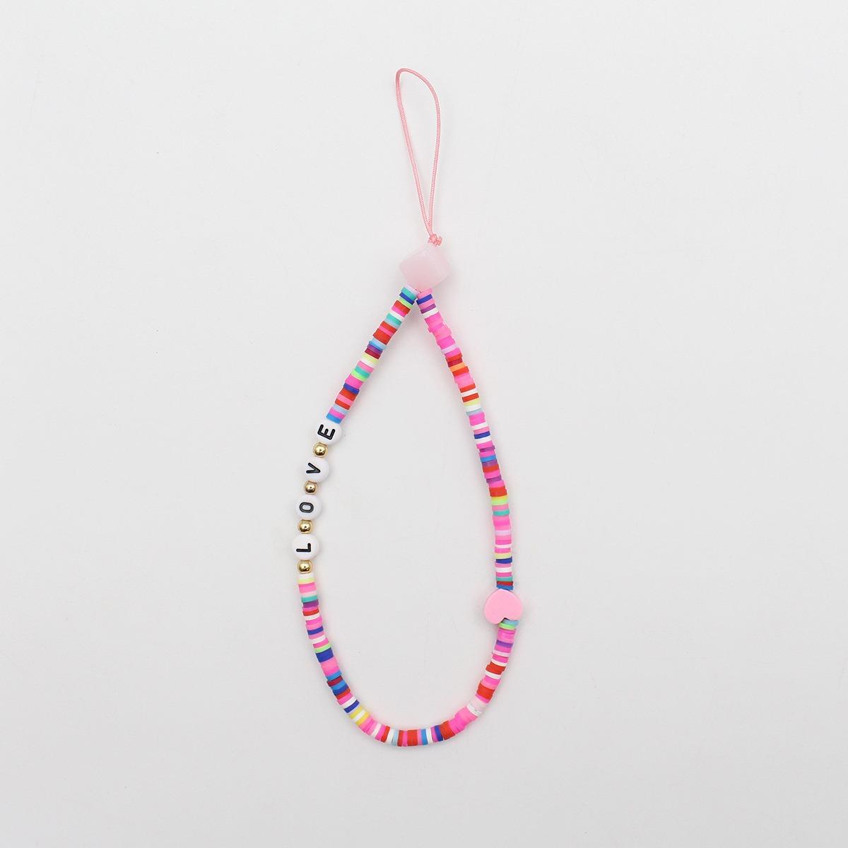 Цепочка для мобильного телефона с разноцветными мультяшными фруктами, улыбающимися лицами, мягкими керамическими бусинами в виде букв, предотвращающими зависание мобильного телефона на цепочке.
Цепочка для мобильного телефона с разноцветными мультяшными фруктами, улыбающимися лицами, мягкими керамическими бусинами в виде букв, предотвращающими зависание мобильного телефона на цепочке.