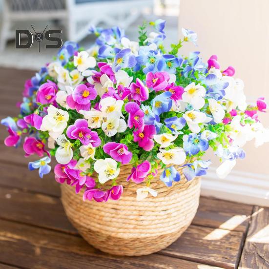1/2Pcs Simulated Flowers Realistic Appearance Silk Flowers Plastic Outdoor Artificial Eucalyptus Plants Home Decor 1pc синій
1/2Pcs Simulated Flowers Realistic Appearance Silk Flowers Plastic Outdoor Artificial Eucalyptus Plants Home Decor 1pc синій