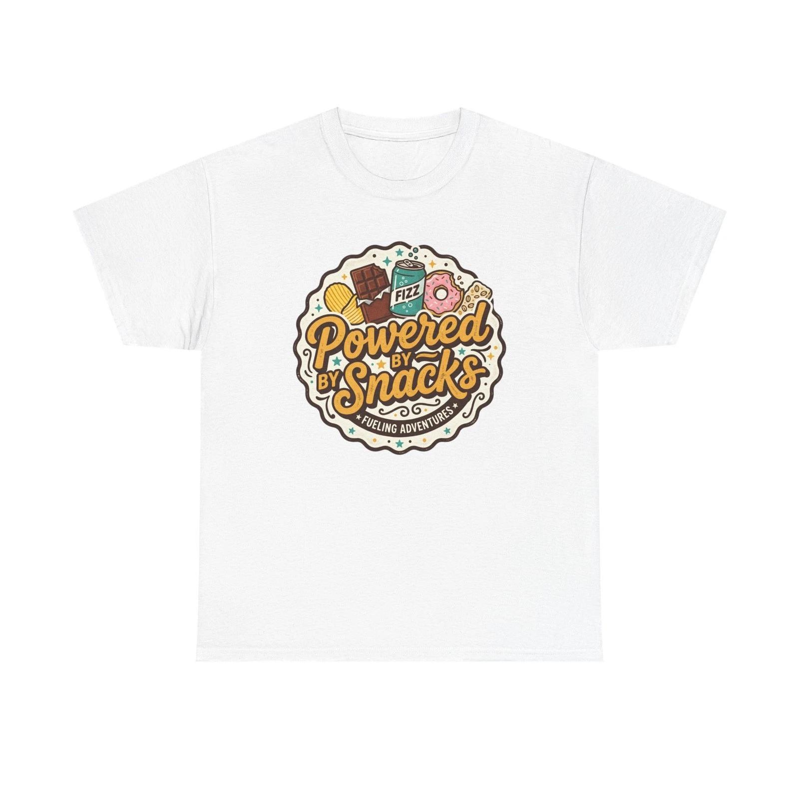 Powered by Snacks T shirt | Retro Snack Badge Tee 4XL
Powered by Snacks T shirt | Retro Snack Badge Tee 4XL