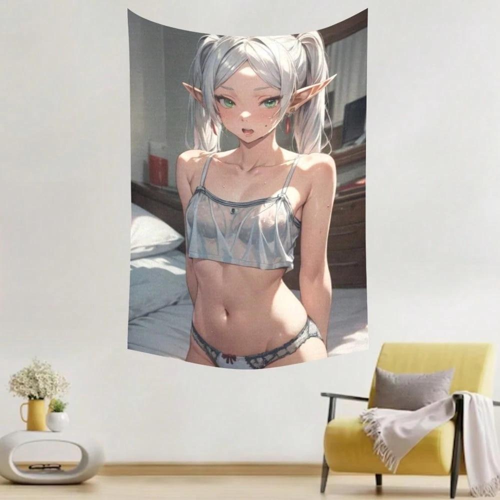 MultiSize Fantasy Anime Elf Girl Tapestry Wall Hanging Silver Hair Green Eyes HD Print Soft Polyester Wall Art for Bedroom Do 74x94cm(29x37in)
MultiSize Fantasy Anime Elf Girl Tapestry Wall Hanging Silver Hair Green Eyes HD Print Soft Polyester Wall Art for Bedroom Do 74x94cm(29x37in)