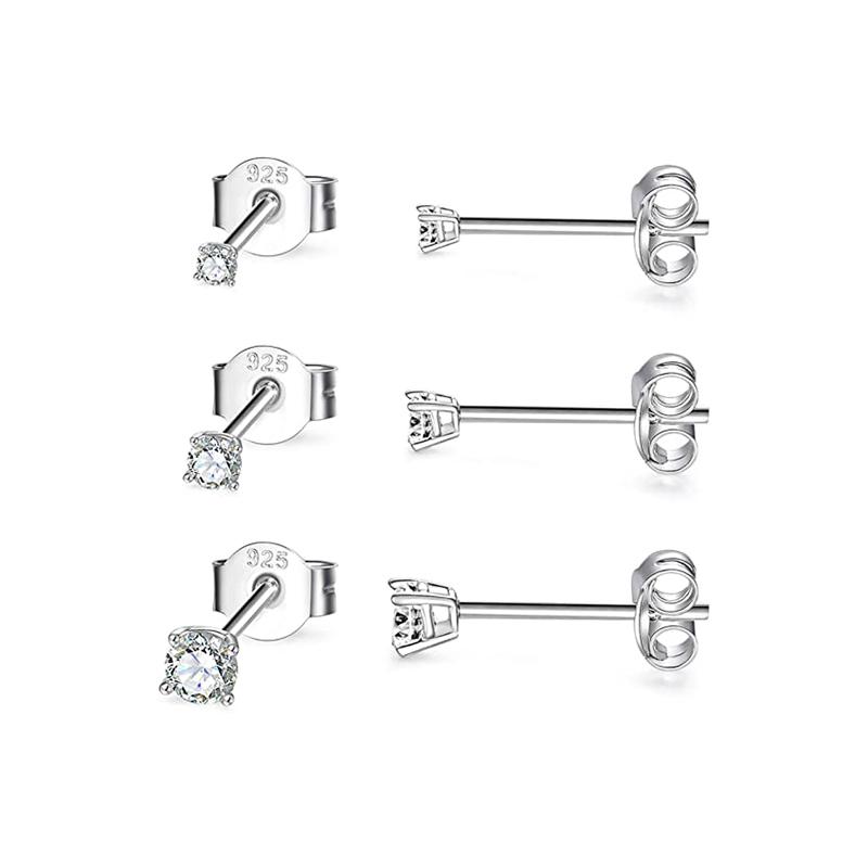 Aide 925 Silver 3pcs Set 2/3/4mm Mini Round Zircon Bar Piercing Stub Earring For Women Minimalist Jewelry Party Gift
Aide 925 Silver 3pcs Set 2/3/4mm Mini Round Zircon Bar Piercing Stub Earring For Women Minimalist Jewelry Party Gift