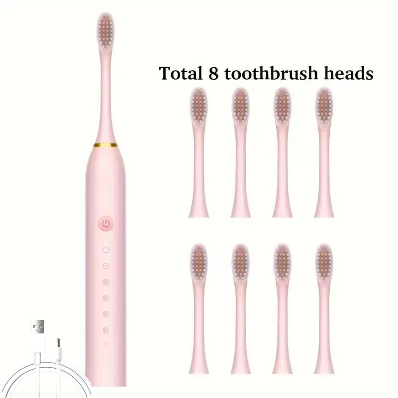 Звуковая электрическая зубная щетка для взрослых IPX7 Водонепроницаемая USB Перезаряжаемая Высокочастотная очистка 6 режимов очистки
Звуковая электрическая зубная щетка для взрослых IPX7 Водонепроницаемая USB Перезаряжаемая Высокочастотная очистка 6 режимов очистки