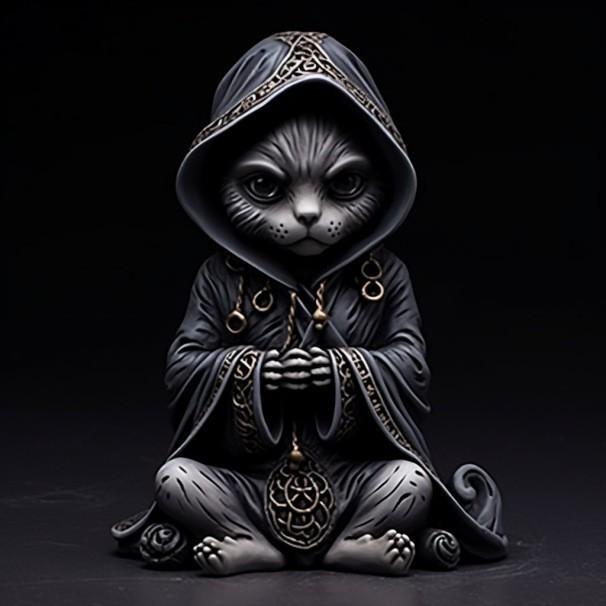 Креативная фигурка кота-черного волшебника из смолы для домашнего декора, акцент на Хэллоуин C
Креативная фигурка кота-черного волшебника из смолы для домашнего декора, акцент на Хэллоуин C