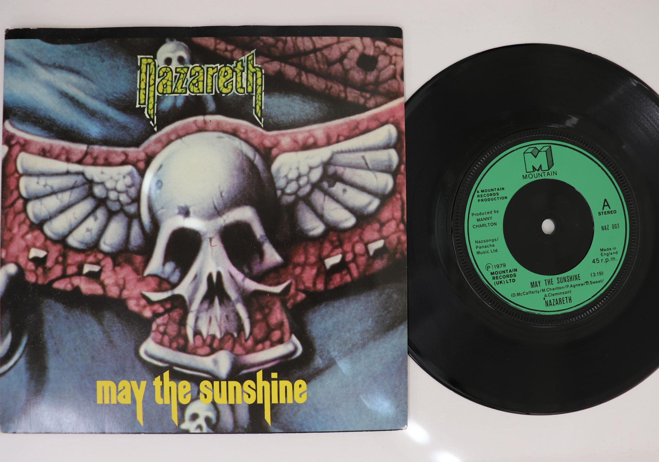 7inch Record NAZARETH May The Sunshine Expect No Mercy NAZ003 MOUNTAIN 1979 UK Rock Used
7inch Record NAZARETH May The Sunshine Expect No Mercy NAZ003 MOUNTAIN 1979 UK Rock Used