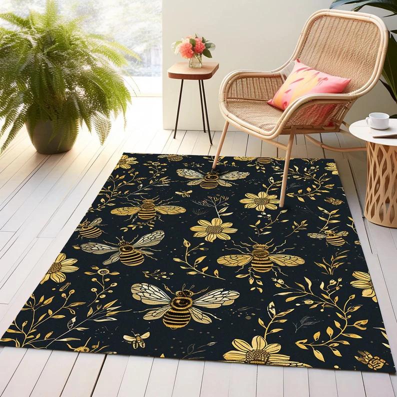 Bee Area Rug Black Honeycomb RunnerCheckboard Non Slip CarpetCrown Floor ArtWhite Machine Washable Carpet Checkers Mat 60cm x 90cm
Bee Area Rug Black Honeycomb RunnerCheckboard Non Slip CarpetCrown Floor ArtWhite Machine Washable Carpet Checkers Mat 60cm x 90cm