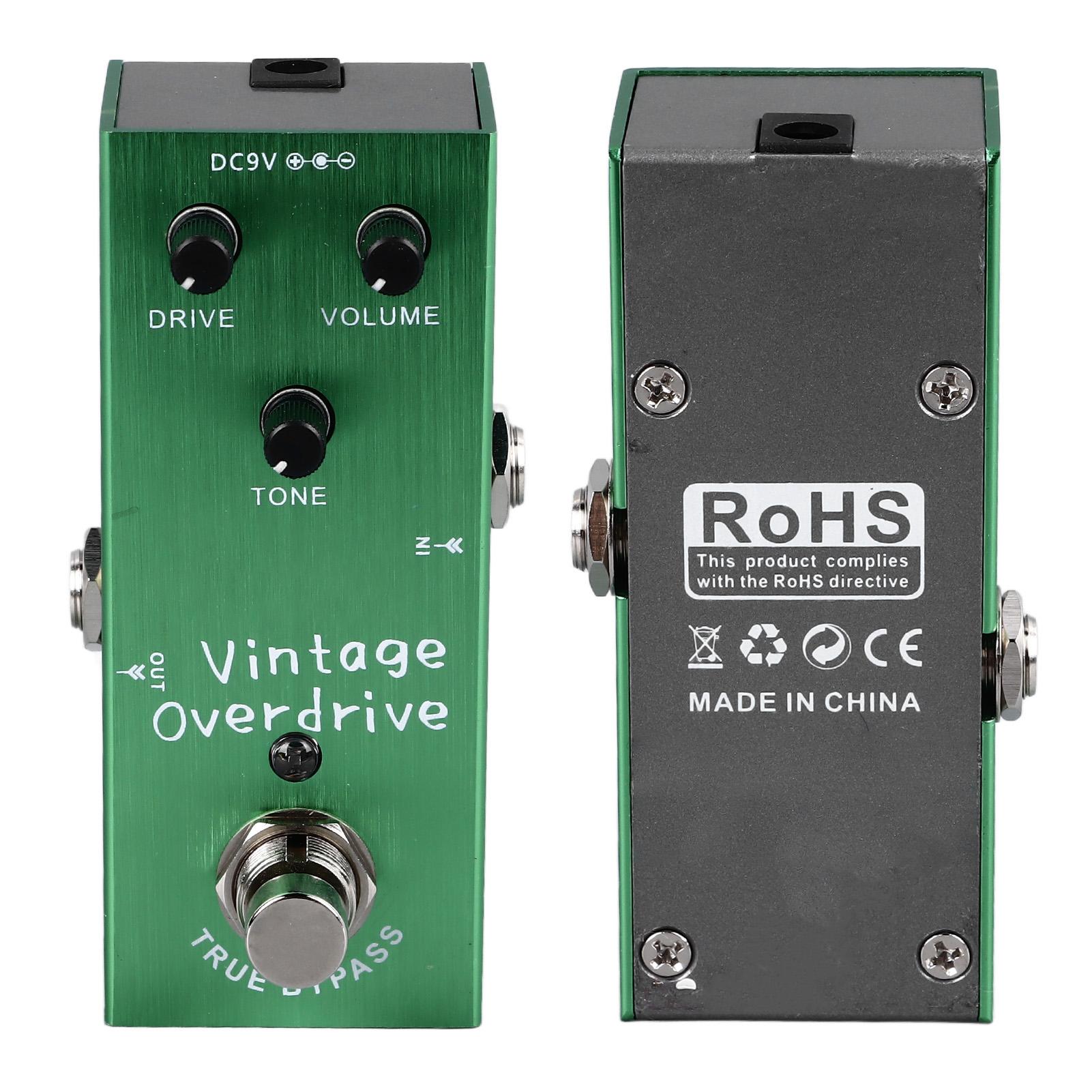 Guitar Effect Pedal Vintage Overdrive True Bypass Portable Instrument Accessory
Guitar Effect Pedal Vintage Overdrive True Bypass Portable Instrument Accessory