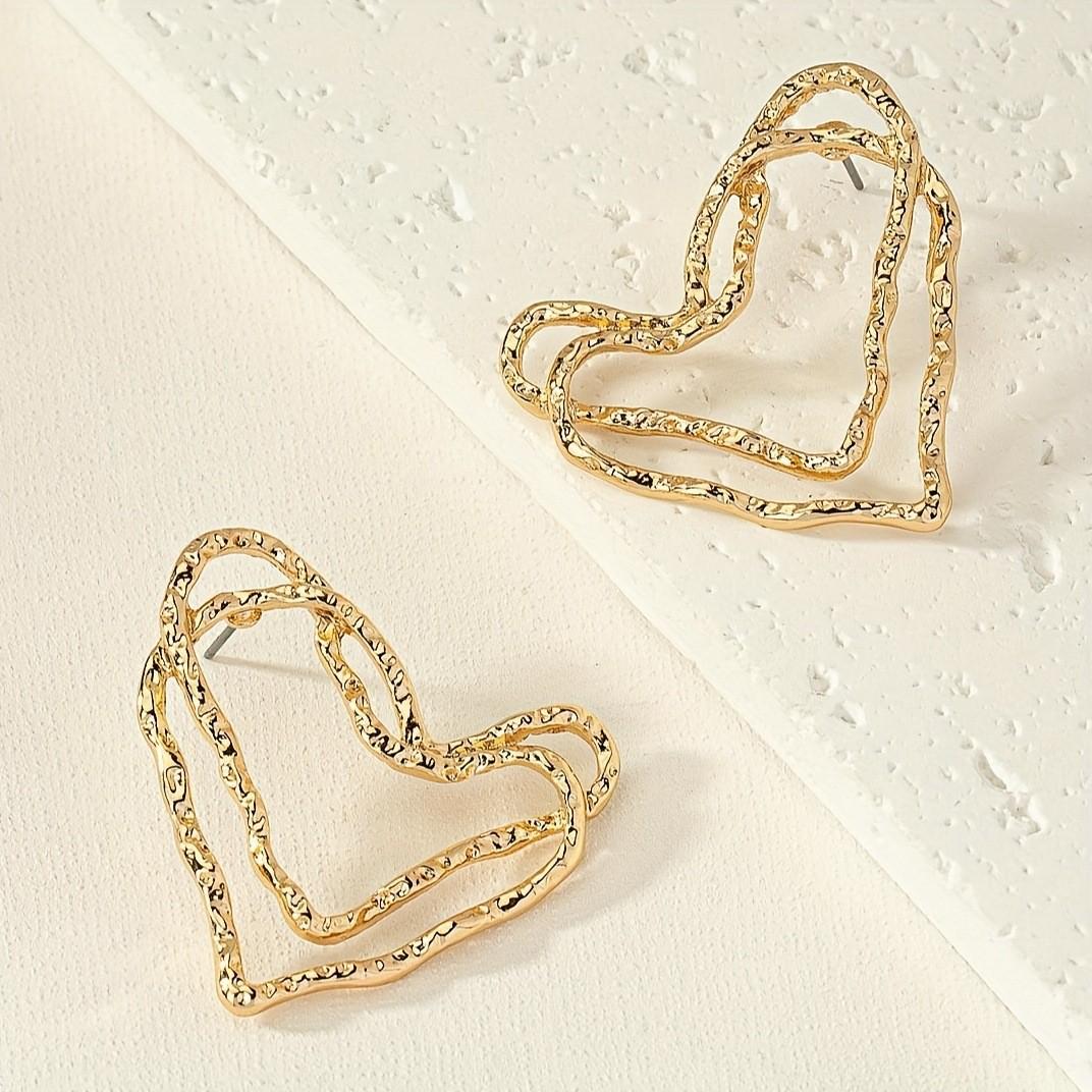 Heart Hoop Earrings - Stylish European & American Design for Mother s Day & Valentine s Day золотий
Heart Hoop Earrings - Stylish European & American Design for Mother s Day & Valentine s Day золотий