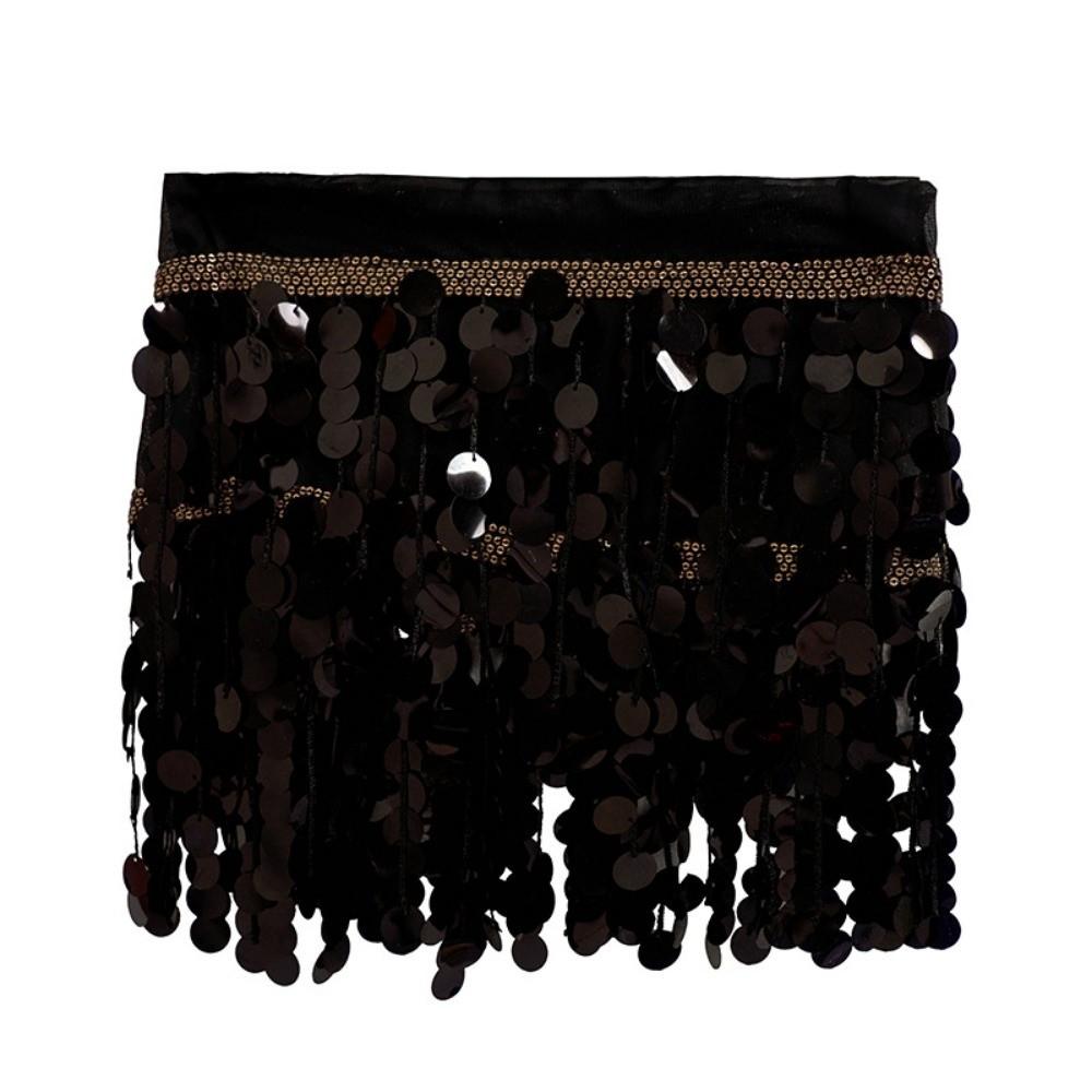 Sequins Belly Dance Skirt High Waist Hip Scarf Fashion Dance Bra Belt Nightclub Black Skirt
Sequins Belly Dance Skirt High Waist Hip Scarf Fashion Dance Bra Belt Nightclub Black Skirt