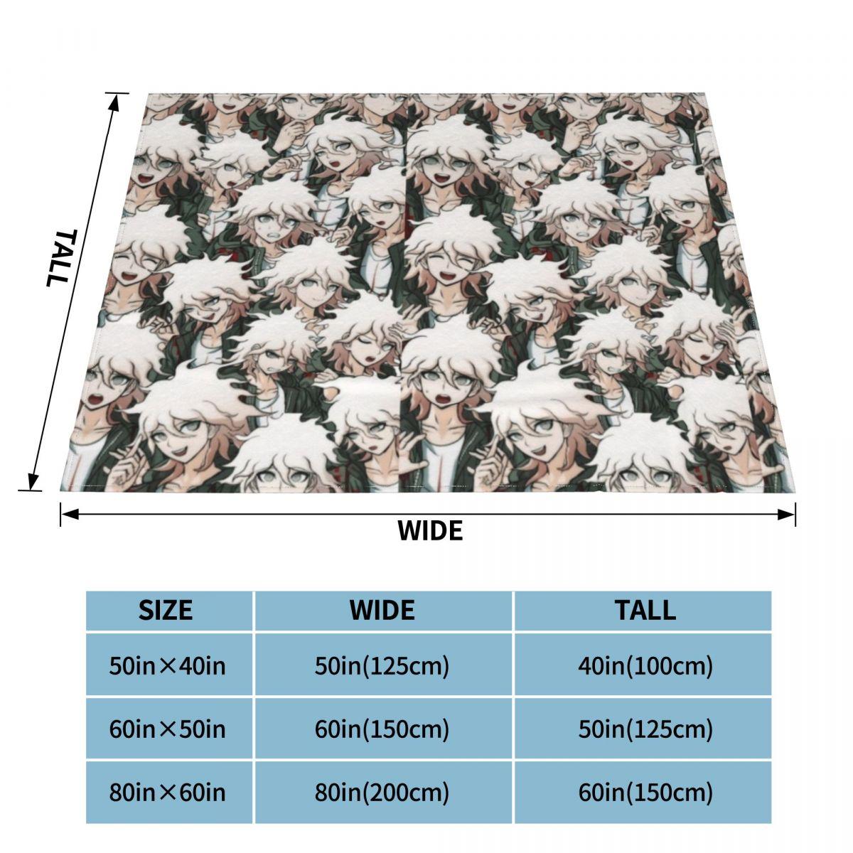 Nagito Komaeda Voice Flannel Blanket hope danganronpa Funny Throw Blankets for Bed Sofa Couch 125*100cm Bedspread 30x40in
Nagito Komaeda Voice Flannel Blanket hope danganronpa Funny Throw Blankets for Bed Sofa Couch 125*100cm Bedspread 30x40in