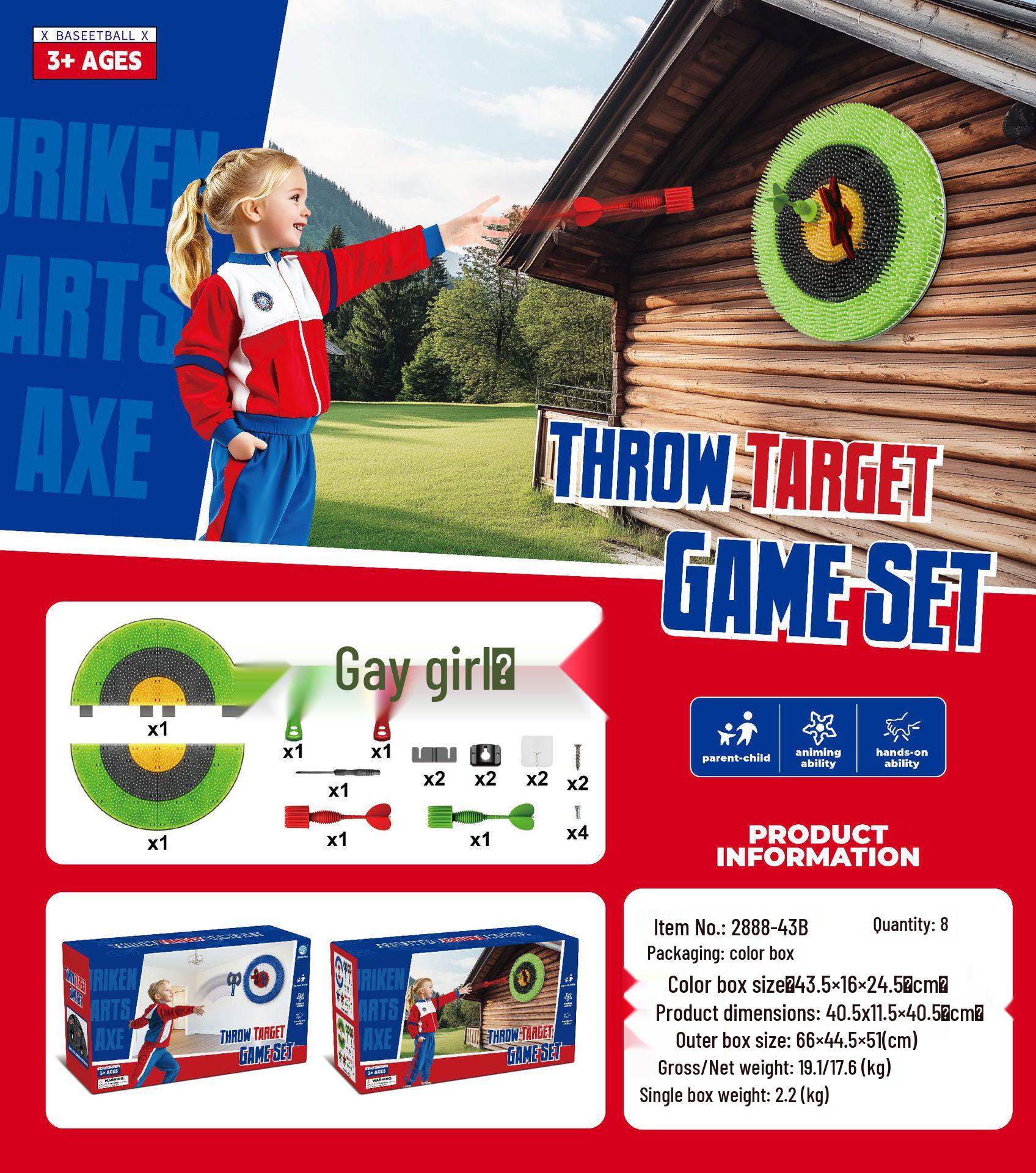 Children s Indoor/Outdoor Axe Target Dart Stand - Stress Relief & Parent-Child Competition Toy
Children s Indoor/Outdoor Axe Target Dart Stand - Stress Relief & Parent-Child Competition Toy