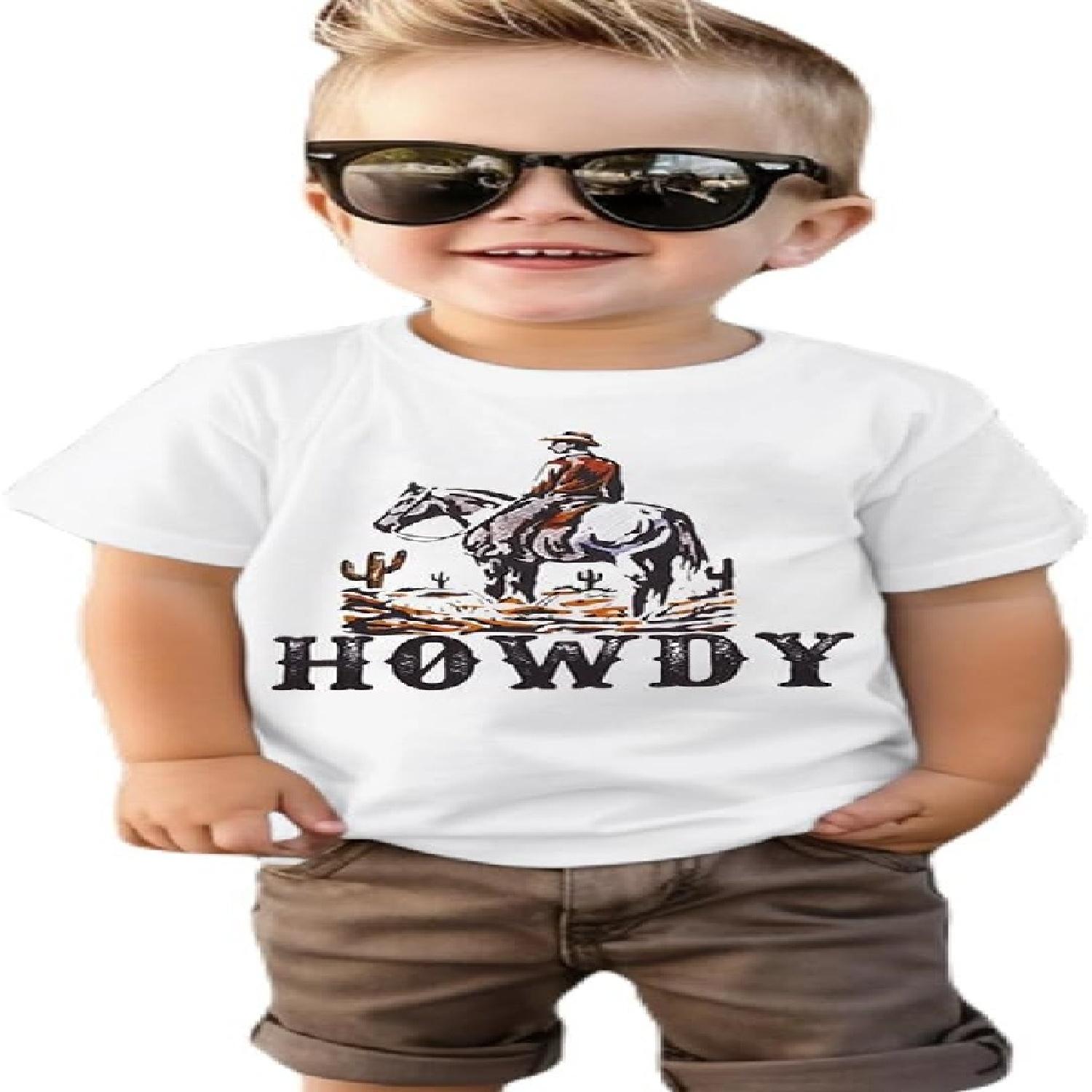 SOFEON Toddler Baby Boy Howdy Shirt Rodeo Western Graphic Letter Short Sleeve T-Shirt Kids Funny Cowboy Summer Tee Tops XXXXXL
SOFEON Toddler Baby Boy Howdy Shirt Rodeo Western Graphic Letter Short Sleeve T-Shirt Kids Funny Cowboy Summer Tee Tops XXXXXL