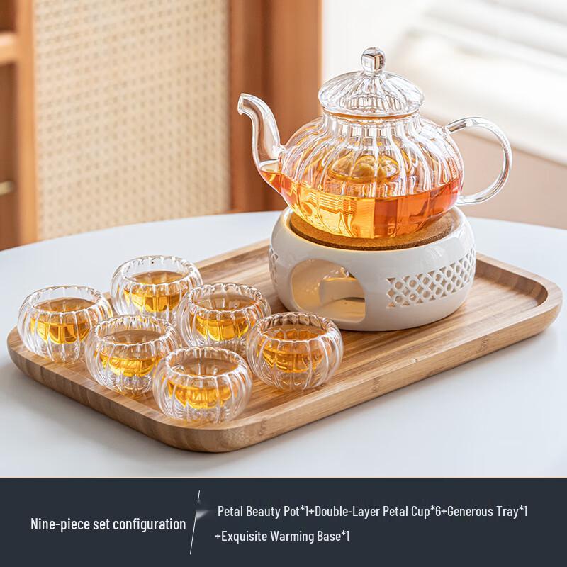Jialang Heat-Resistant Petal Glass Afternoon Tea Set
Jialang Heat-Resistant Petal Glass Afternoon Tea Set