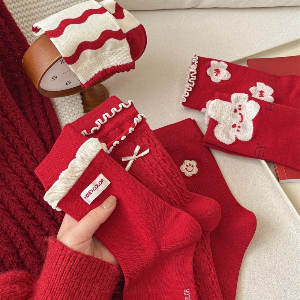Cotton Snow Boot Socks Knitted Middle Tube Socks Trendy Female Elastic Striped Socks New Year Gift 5
Cotton Snow Boot Socks Knitted Middle Tube Socks Trendy Female Elastic Striped Socks New Year Gift 5