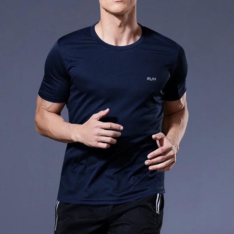 Summer High Elastic T-Shirt Men Breathable Ice Silk T Shirt Short Sleeve Casual Tops Quick Dry Gym Running Shirt Male Clothing 4XL синій
Summer High Elastic T-Shirt Men Breathable Ice Silk T Shirt Short Sleeve Casual Tops Quick Dry Gym Running Shirt Male Clothing 4XL синій