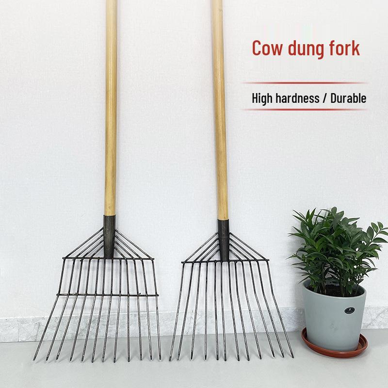 Large Agricultural Steel Fork for Cow Dung, Grass, Coal, Corn, and Straw with Four Solid Teeth Standard single-head cow dung fork
Large Agricultural Steel Fork for Cow Dung, Grass, Coal, Corn, and Straw with Four Solid Teeth Standard single-head cow dung fork