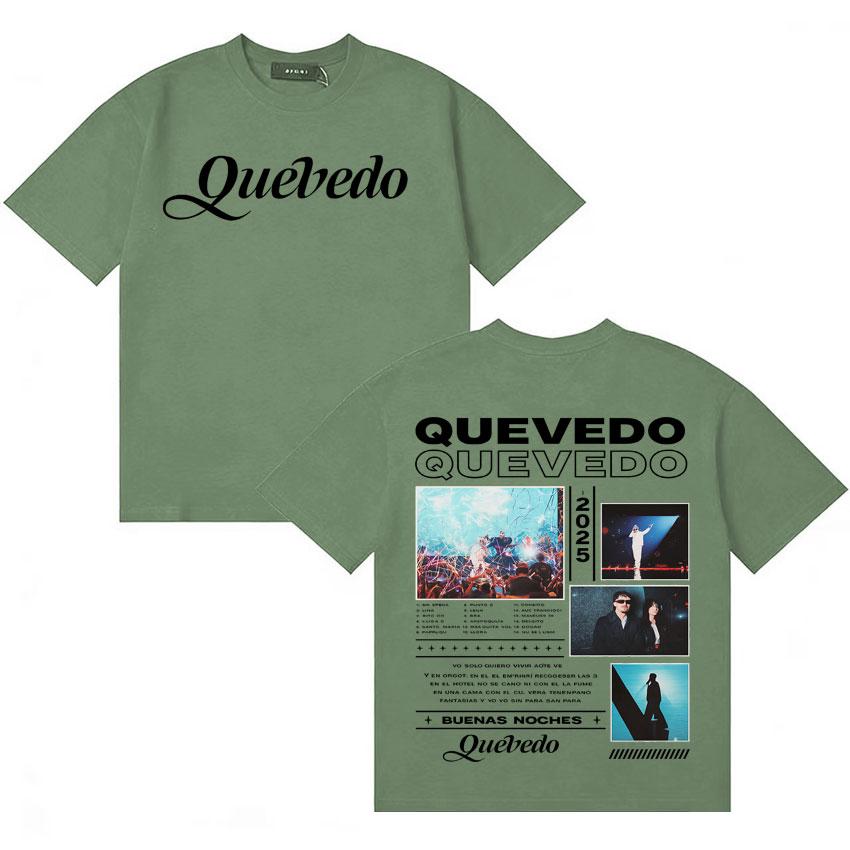 Singer QUEVEDO Buenas Noches 2025 Album Merch T Shrit Unisex Women Fashion Casual Tees Double Sided Print Short Sleeves Streetwear 4XL
Singer QUEVEDO Buenas Noches 2025 Album Merch T Shrit Unisex Women Fashion Casual Tees Double Sided Print Short Sleeves Streetwear 4XL