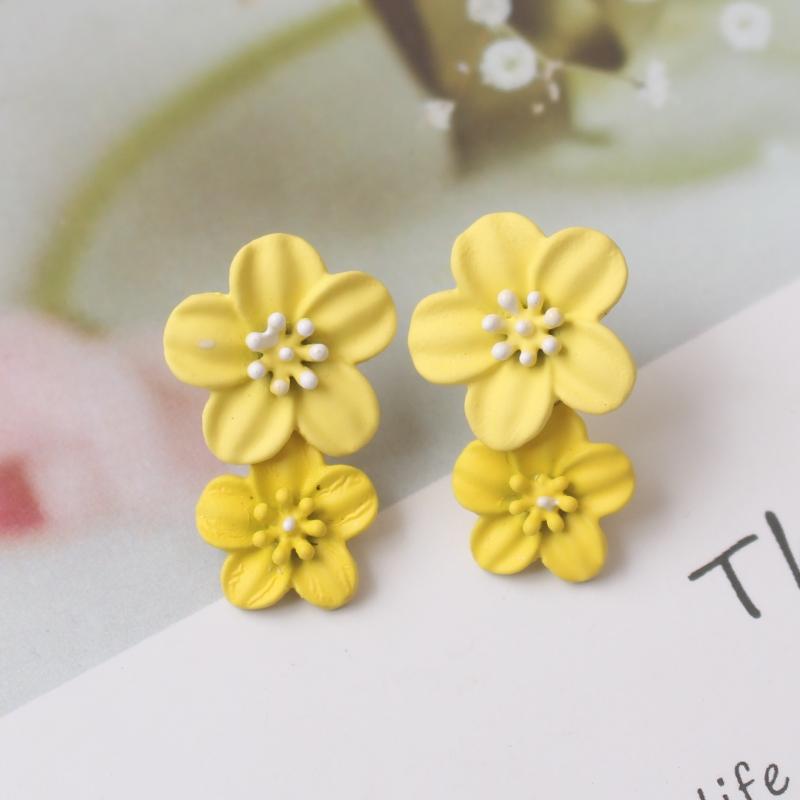 Korean New Flower Earrings for Women Double-layers Floral Dangle Earrings Sweet Small Earrings Girls Ear Zircon boucle oreille
Korean New Flower Earrings for Women Double-layers Floral Dangle Earrings Sweet Small Earrings Girls Ear Zircon boucle oreille