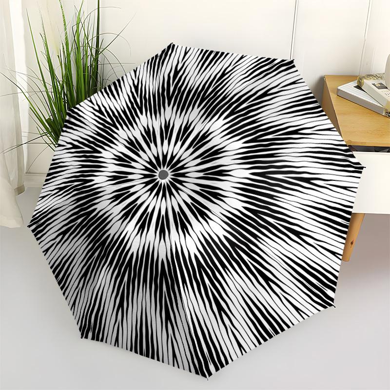 1pc Circular Pattern Automatic Umbrella - Stylish, Durable, with 8-Rib Manual Open Design, Elegant Black Handleyy250920228
1pc Circular Pattern Automatic Umbrella - Stylish, Durable, with 8-Rib Manual Open Design, Elegant Black Handleyy250920228
