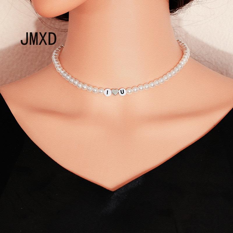 JMXD-HJJ женская серебряная цепочка из персикового сердца с бусинами «Я ЛЮБЛЮ ТЕБЯ» ожерелье из бисера с алфавитом и жемчугом
JMXD-HJJ женская серебряная цепочка из персикового сердца с бусинами «Я ЛЮБЛЮ ТЕБЯ» ожерелье из бисера с алфавитом и жемчугом