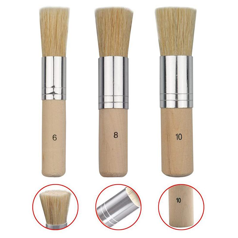 3 шт. Деревянная трафаретная кисть Diy из натуральной щетины, идеально подходящая для акриловой краски, дерева, масляной живописи
3 шт. Деревянная трафаретная кисть Diy из натуральной щетины, идеально подходящая для акриловой краски, дерева, масляной живописи