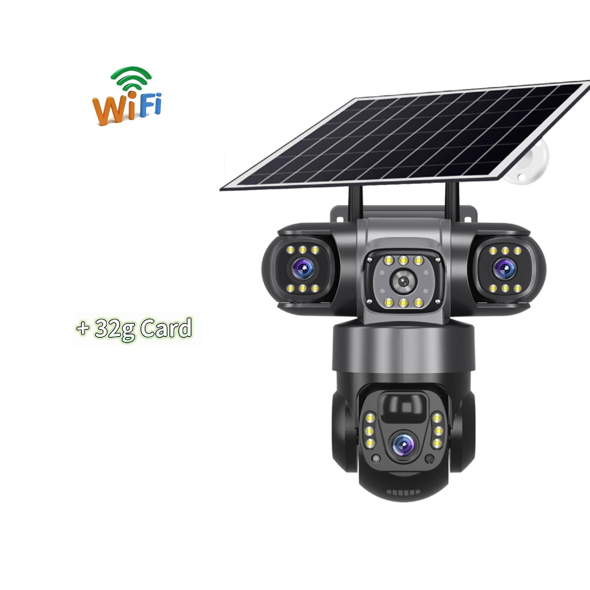 Сонячна камера 4G/WIFI з 3 об єктивами та 3 екранами, вулична CCTV, водонепроникна, нічне бачення, двосторонній зв язок, мобільне відстеження, IP-камера 【WIFI】Camera+32g Card чорний
Сонячна камера 4G/WIFI з 3 об єктивами та 3 екранами, вулична CCTV, водонепроникна, нічне бачення, двосторонній зв язок, мобільне відстеження, IP-камера 【WIFI】Camera+32g Card чорний