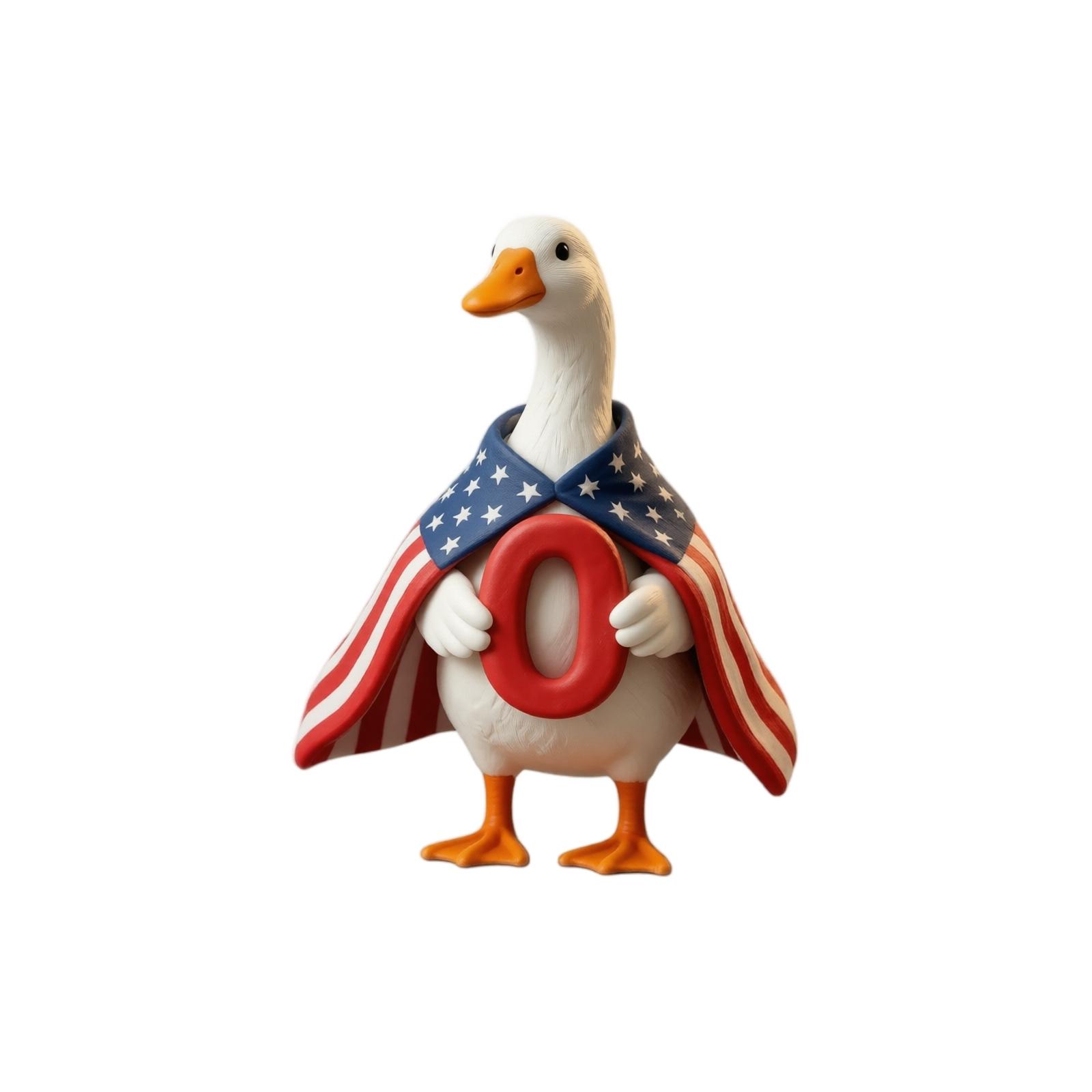 Plush Toy Goose Figure Wearing Statue of Liberty Style Crown and Robe Holding Number Two Figurine Soft Stuffed Animal Collectible One Size
Plush Toy Goose Figure Wearing Statue of Liberty Style Crown and Robe Holding Number Two Figurine Soft Stuffed Animal Collectible One Size
