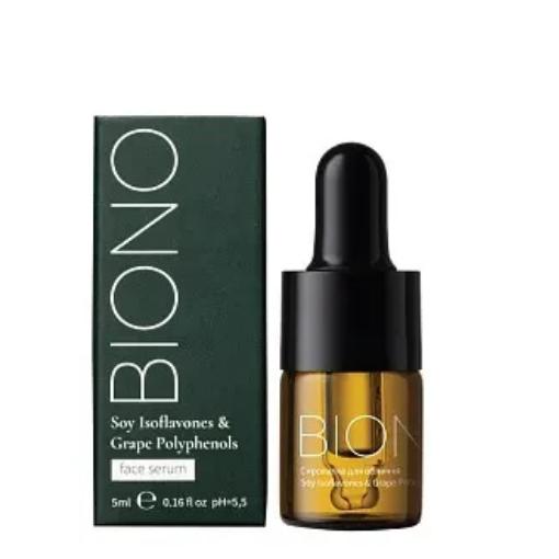 Soy Isoflavones & Grape Polyphenols Biono Face Serum 5 ml
Soy Isoflavones & Grape Polyphenols Biono Face Serum 5 ml