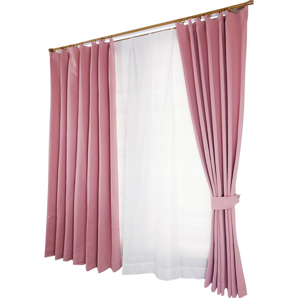ARIE Level 1 Set of 100cm Wide x 210cm Light Heat Shape Energy Solid Tratto (Arie) Curtains, Blackout, 4, Pink, Long, Blocking, Insulating, Memory, розовый
ARIE Level 1 Set of 100cm Wide x 210cm Light Heat Shape Energy Solid Tratto (Arie) Curtains, Blackout, 4, Pink, Long, Blocking, Insulating, Memory, розовый