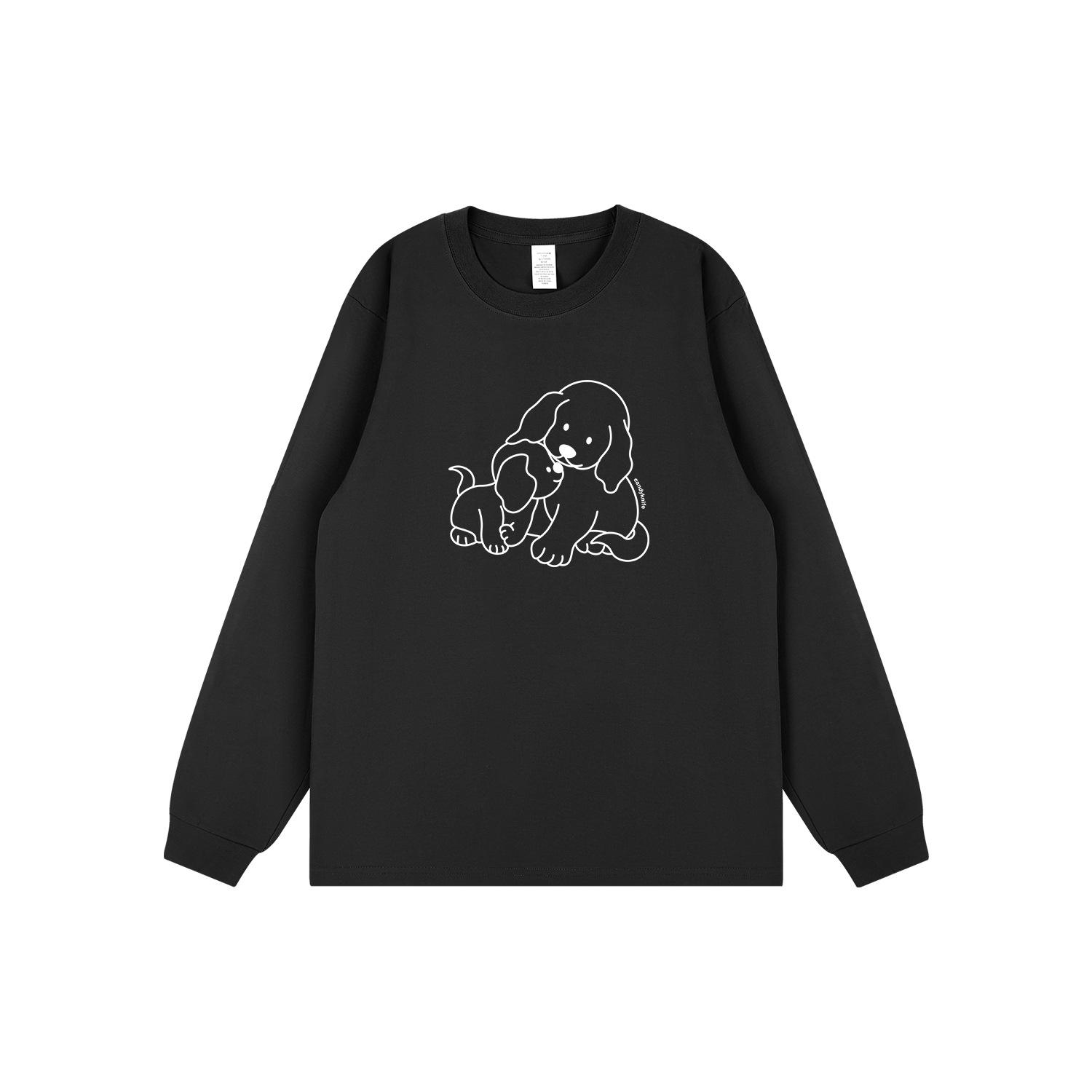 Cute Korean Hand-Painted Puppy Print Long-Sleeve Couple T-Shirt XL
Cute Korean Hand-Painted Puppy Print Long-Sleeve Couple T-Shirt XL