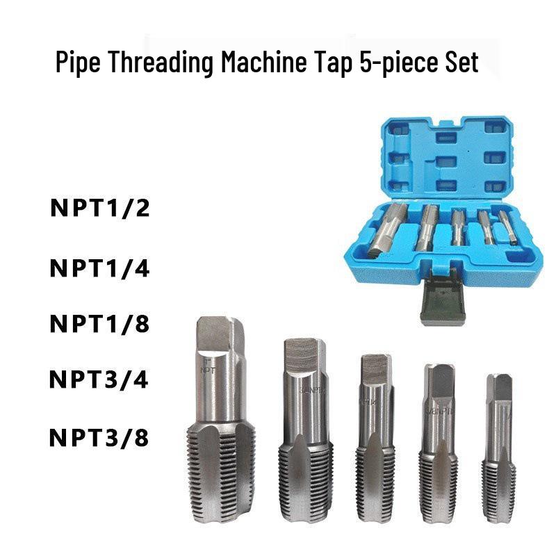 Thread Repair Tool NPT Taper Tap Set, 5-Piece and 6-Piece Bearing Steel Pipe Thread Tap
Thread Repair Tool NPT Taper Tap Set, 5-Piece and 6-Piece Bearing Steel Pipe Thread Tap