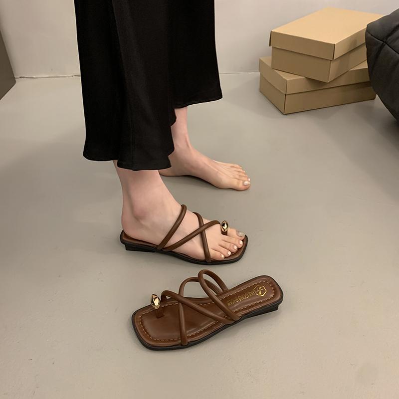 Slippers for Women French Style Design Sandals Summer Pinch-Toe Open-toe Sandals Flat Slippers for Women Comfort Beach Slippers 40
Slippers for Women French Style Design Sandals Summer Pinch-Toe Open-toe Sandals Flat Slippers for Women Comfort Beach Slippers 40