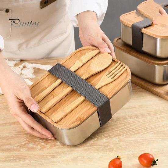 550/850ml Practical with Bamboo Lid Single Layer Bento Case Japanese Style Office Lunch Container Sushi Box for Daily Life 550ML
550/850ml Practical with Bamboo Lid Single Layer Bento Case Japanese Style Office Lunch Container Sushi Box for Daily Life 550ML