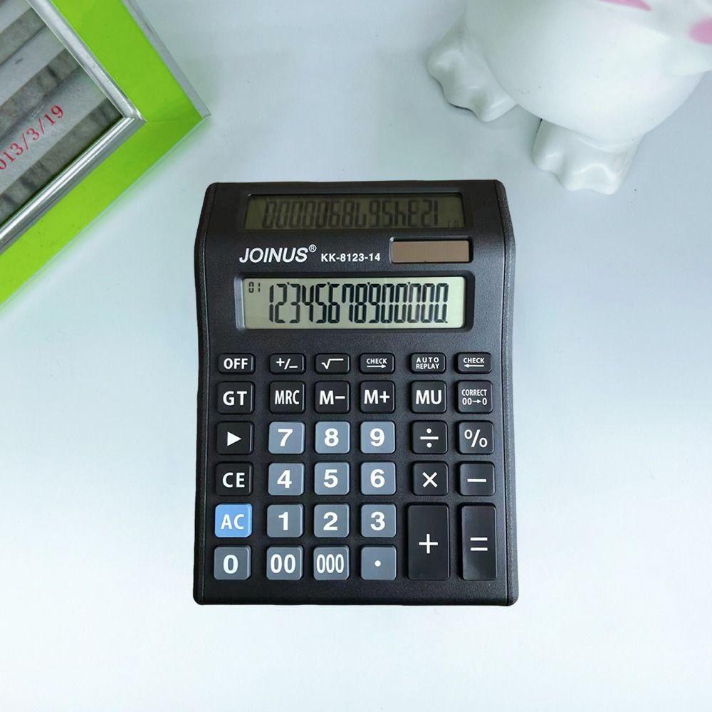 Large Screen Display Financial Accounter Calculator Business Office Calculator Banking Solar Dual-Screen Calculator
Large Screen Display Financial Accounter Calculator Business Office Calculator Banking Solar Dual-Screen Calculator
