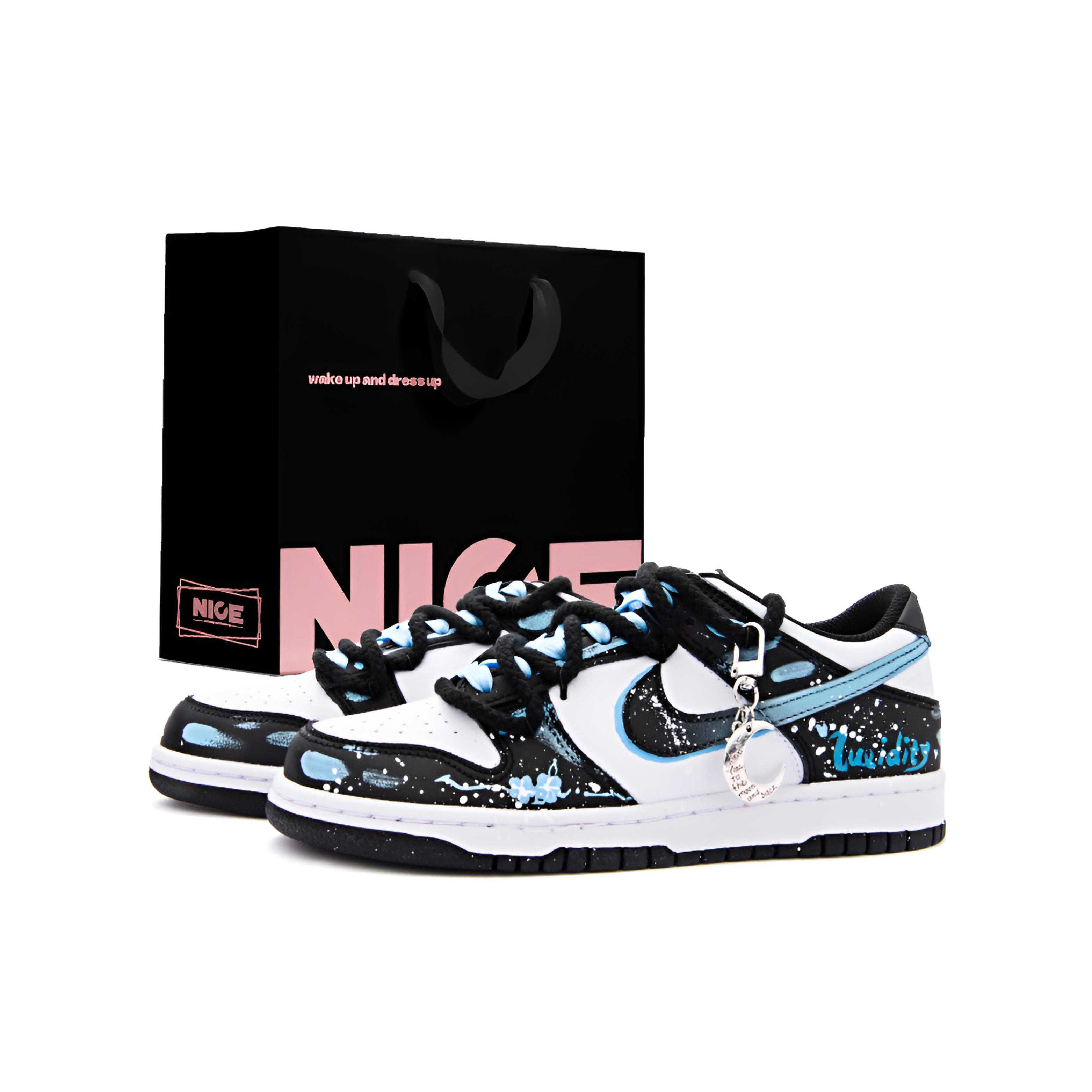 Nike Dunk Abrasion Resistant Breathable Abrasion Resistant Breathable Low top Skateboard Shoes Unisex Black Blue DD1391-100(Team1461-SBOX) 38.5
Nike Dunk Abrasion Resistant Breathable Abrasion Resistant Breathable Low top Skateboard Shoes Unisex Black Blue DD1391-100(Team1461-SBOX) 38.5