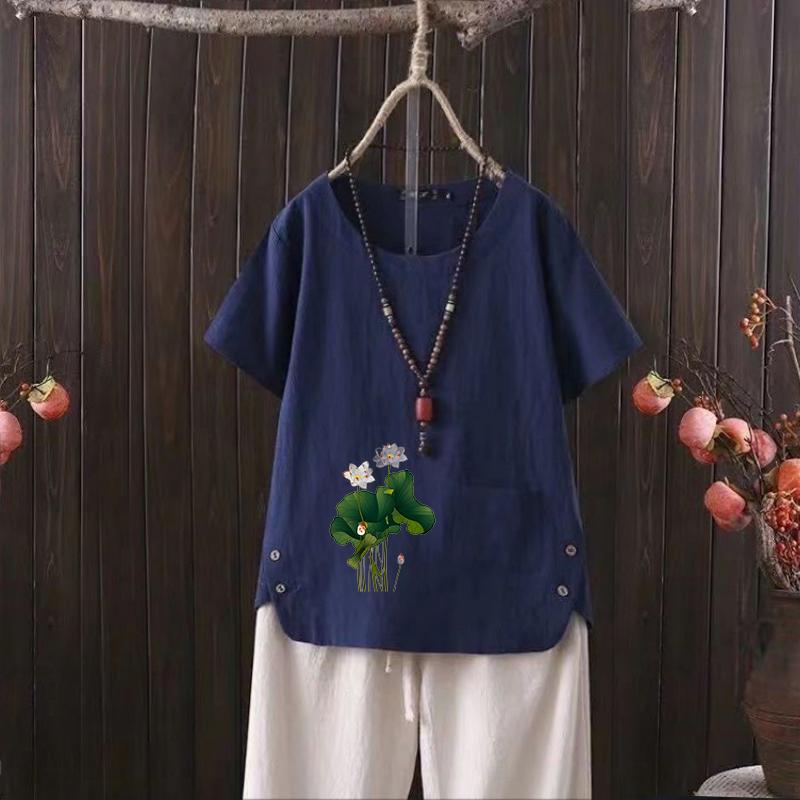 Футболка женская из хлопка и конопли с V-образным вырезом, европейский и американский стиль, 2025 г. - легкая и модная 4XL темно-синий
Футболка женская из хлопка и конопли с V-образным вырезом, европейский и американский стиль, 2025 г. - легкая и модная 4XL темно-синий