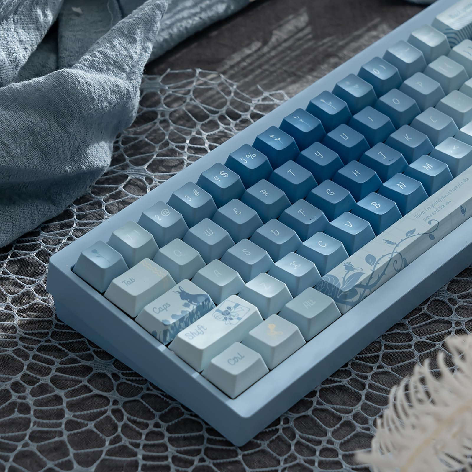 152 клавіші ковпачки клавіш Blue Rose PBT Dye Sub Cherry Profile ковпачки клавіш підходять для механічної клавіатури Cherry MX Switch 61/64/87/104/108
152 клавіші ковпачки клавіш Blue Rose PBT Dye Sub Cherry Profile ковпачки клавіш підходять для механічної клавіатури Cherry MX Switch 61/64/87/104/108