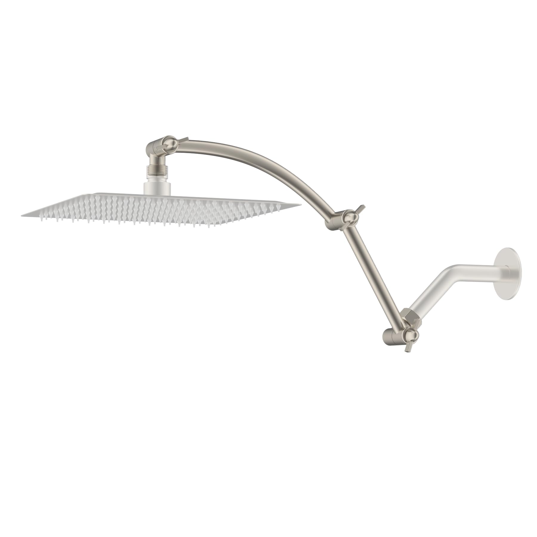 All Metal 16 Shower Head Extension Arm Solid Brass Flexible Height & Angle Adjustable Shower Arm Extender with Lock Joint, Uni
All Metal 16 Shower Head Extension Arm Solid Brass Flexible Height & Angle Adjustable Shower Arm Extender with Lock Joint, Uni