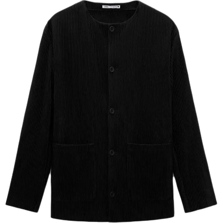 Zara Pleated Round Neck Cardigan Long Sleeve Knitwear Men tops Black 8288484-800 M
Zara Pleated Round Neck Cardigan Long Sleeve Knitwear Men tops Black 8288484-800 M