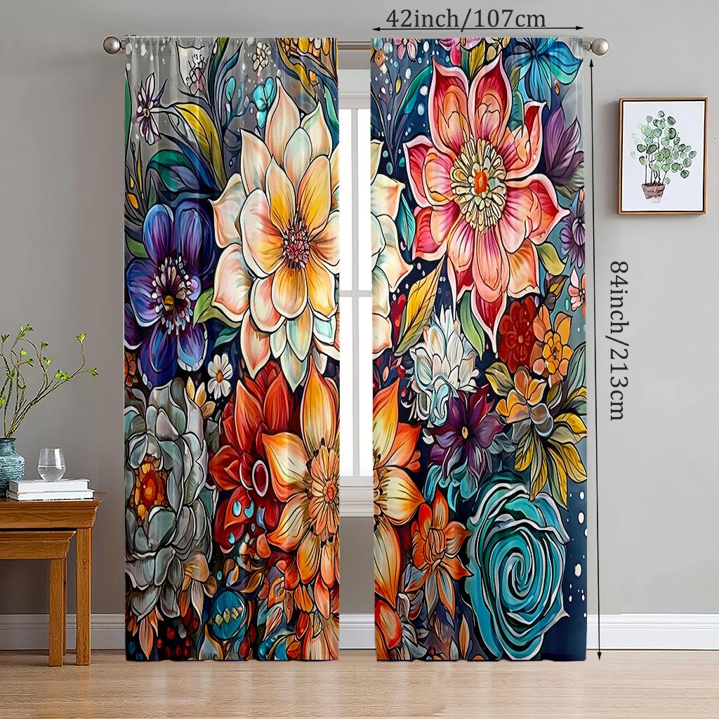 2 шт. - Яркие пионовые полиэстеровые шторы, декоративные шторы для ванной, спальни, гостиной и домашней комнаты 29Wx64L(75x166CM)x2
2 шт. - Яркие пионовые полиэстеровые шторы, декоративные шторы для ванной, спальни, гостиной и домашней комнаты 29Wx64L(75x166CM)x2