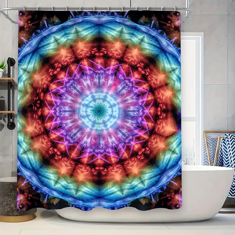 Mystic Mandala Shower Curtain Blue Purple Pink Green Red Bathroom Decor W60H190(CM)-1 Pcs
Mystic Mandala Shower Curtain Blue Purple Pink Green Red Bathroom Decor W60H190(CM)-1 Pcs