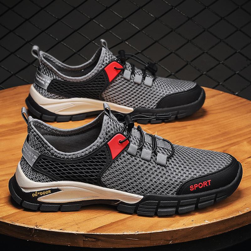 Summer new fashion trend mesh shoes mountaineering outdoor sports lightweight breathable men s large size trendy shoes 39 чёрный
Summer new fashion trend mesh shoes mountaineering outdoor sports lightweight breathable men s large size trendy shoes 39 чёрный