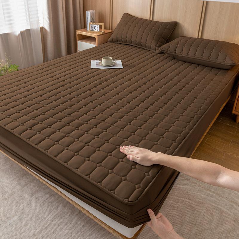 Всесезонный стеганый наматрасник из стиранного хлопка - Пылезащитный протектор на резинке 150cmx200cm Quilted Sheet
Всесезонный стеганый наматрасник из стиранного хлопка - Пылезащитный протектор на резинке 150cmx200cm Quilted Sheet