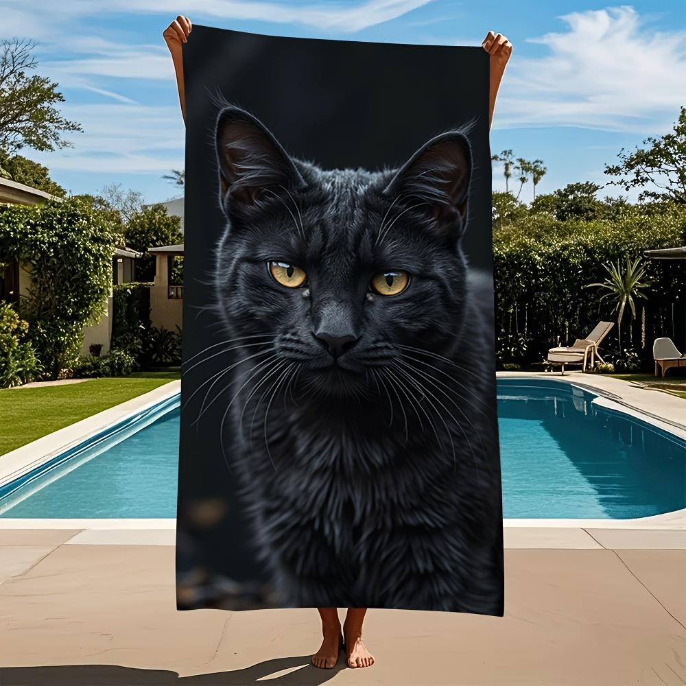 Black Cat Quick-Dry Microfiber Bath Towel Super Absorbent Lightweight Compact Perfect for Beach Pool Bathroom or Gym Stylish W40*H60(CM)
Black Cat Quick-Dry Microfiber Bath Towel Super Absorbent Lightweight Compact Perfect for Beach Pool Bathroom or Gym Stylish W40*H60(CM)