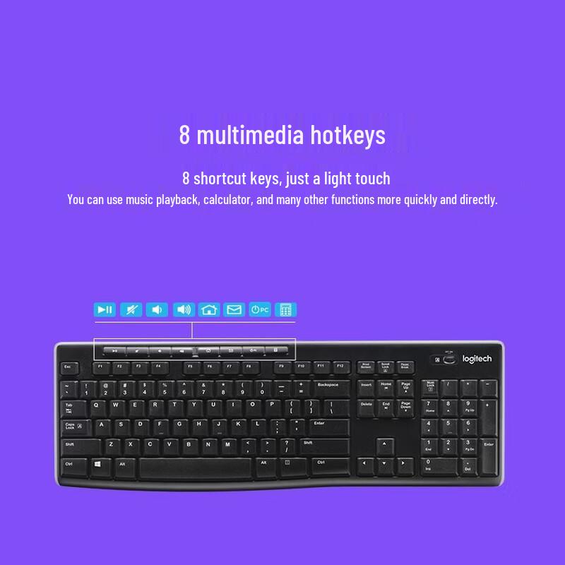 Logitech K270 Full-Size Wireless Multimedia Keyboard
Logitech K270 Full-Size Wireless Multimedia Keyboard