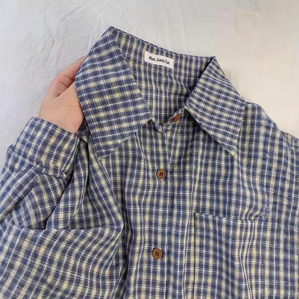 Women s Blue Plaid Layered Shirt Jacket - Autumn/Winter Inner Wear with Niche Design for Spring Casual Outfits Medium синий
Women s Blue Plaid Layered Shirt Jacket - Autumn/Winter Inner Wear with Niche Design for Spring Casual Outfits Medium синий